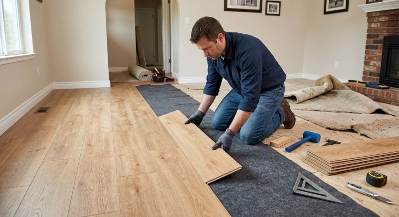 Laminate Floor Remodeling in Falmouth, ME