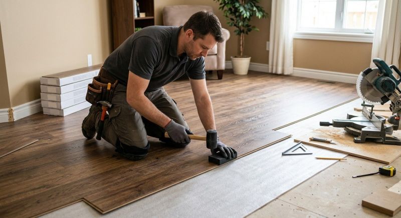 Laminate Floor Replacement in Cumberland Center, ME