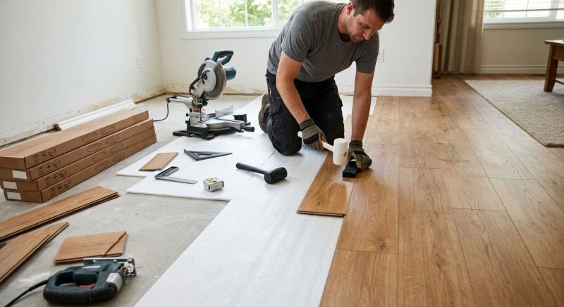 Laminate Floor Replacement in Portland, ME