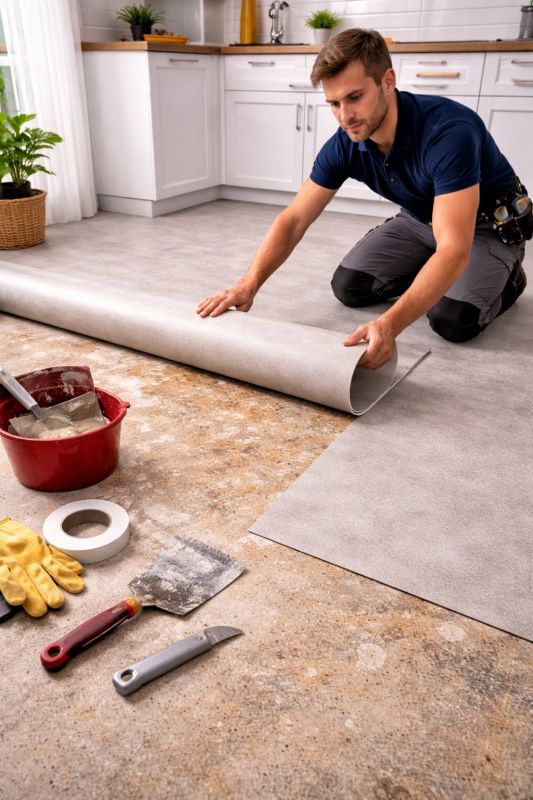 Linoleum Floor Installation in Auburn, ME