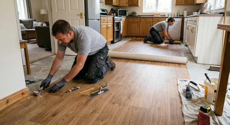 Linoleum Floor Installation in Falmouth, ME