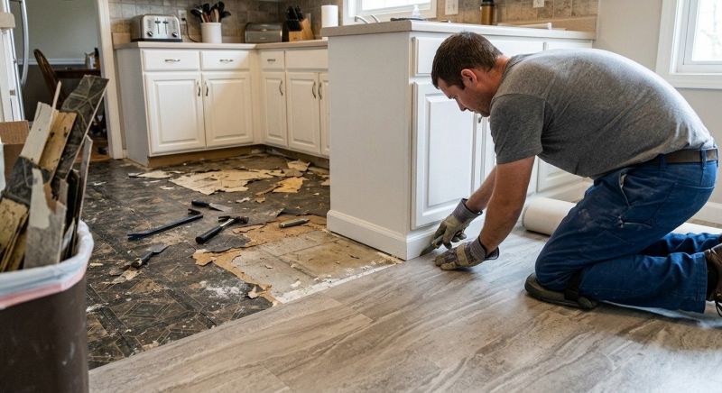 Linoleum Floor Installation in Minot, ME