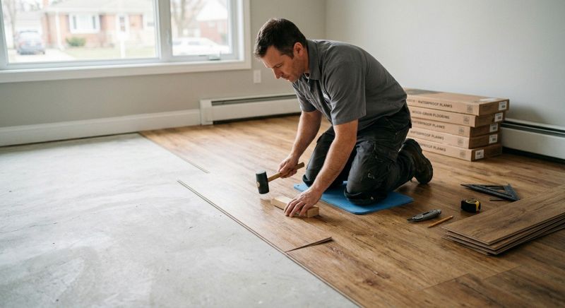 Linoleum Floor Installation in Windham, ME