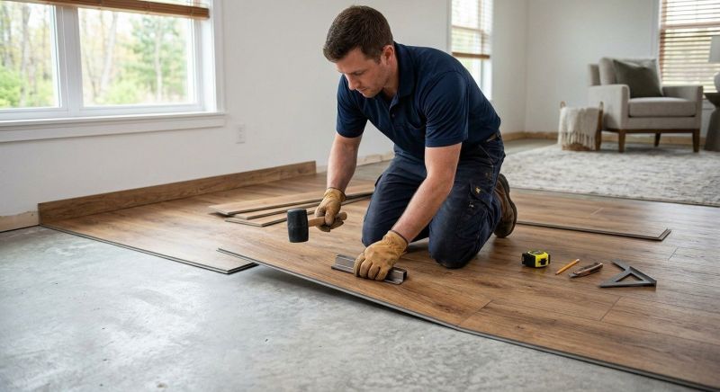 Luxury Vinyl Tile Installation in Long Island, ME