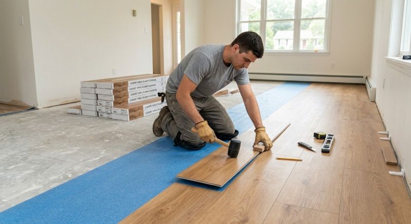 Lvt Flooring Installation in East Waterboro, ME