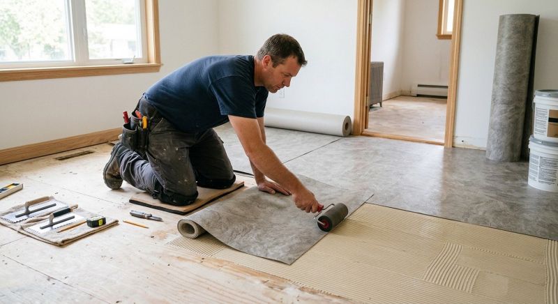 Sheet Flooring Installation in Buxton, ME