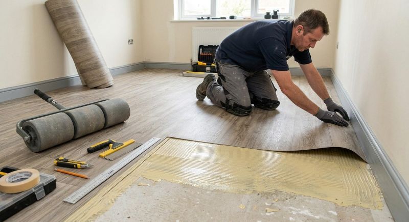 Sheet Flooring Installation in Falmouth, ME