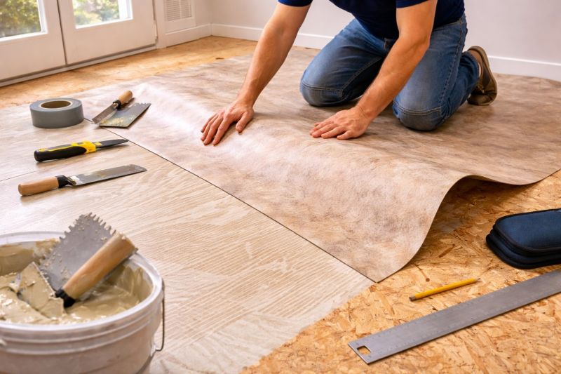 Sheet Flooring Installation in Limerick, ME