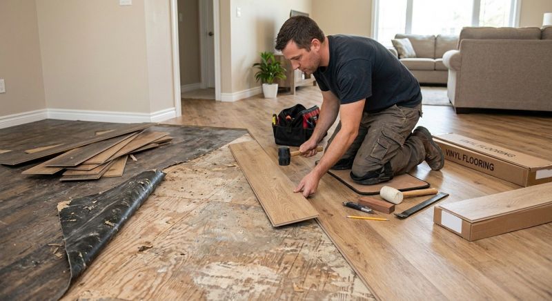Vinyl Flooring Installation in York County, ME