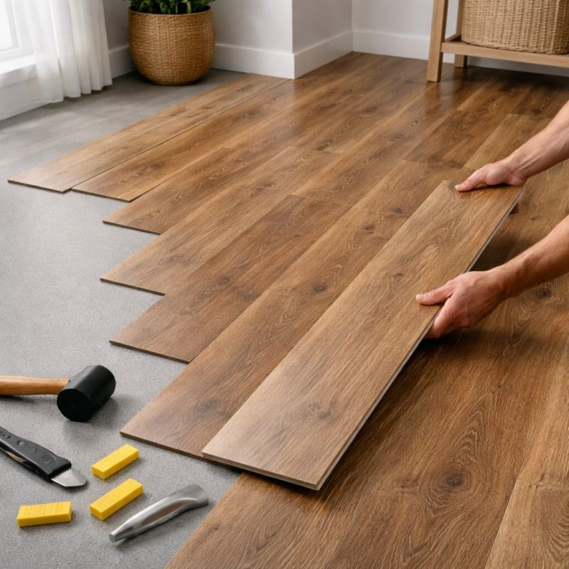Vinyl Plank Floor Installation in Falmouth, ME